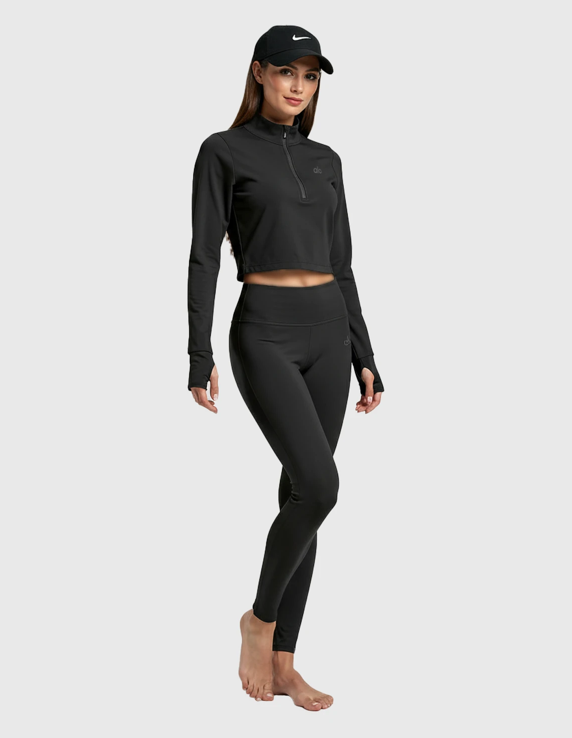 نیم تنه آستین بلند+لگ ورزشی زنانه آلو Hyper Fit W